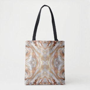 Glam Rose Gold Luxuriöse Trendy Marble Butterfly Tasche