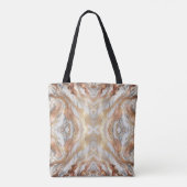 Glam Rose Gold Luxuriöse Trendy Marble Butterfly Tasche (Rückseite)