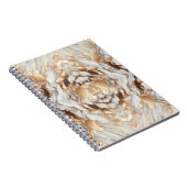 Glam Rose Gold Luxuriöses Trendy Marble Notizblock (Rechte Seite)