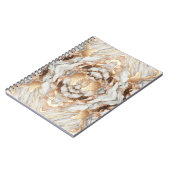 Glam Rose Gold Luxuriöses Trendy Marble Notizblock (Linke Seite)