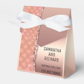 Glam Rose Gold Ripped Glitzer Metallic Geschenkschachtel (Vorderseite)