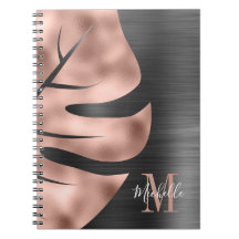 Glam Rose Gold Schwarz Metallisch