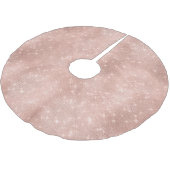 Glam Rose Polyester Weihnachtsbaumdecke (Schrägansicht)