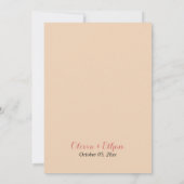 Glam rot Rosa Glitzer Blumenzettel Einladung (Rückseite)