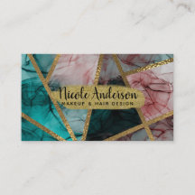 Glam Rust Blush Aquamarin & Gold Chic Moderner Gla