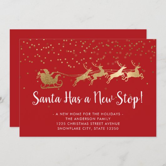 Glam Santa hat einen neuen Stopp in der Rentierwan Ankündigung (Vorne/Hinten)