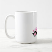 Glam Santa Pink Car Christmas Kaffeetasse (Links)
