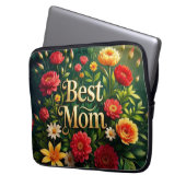 Glam Schöne Blume für den Muttertag Laptopschutzhülle (Vorderseite Links)