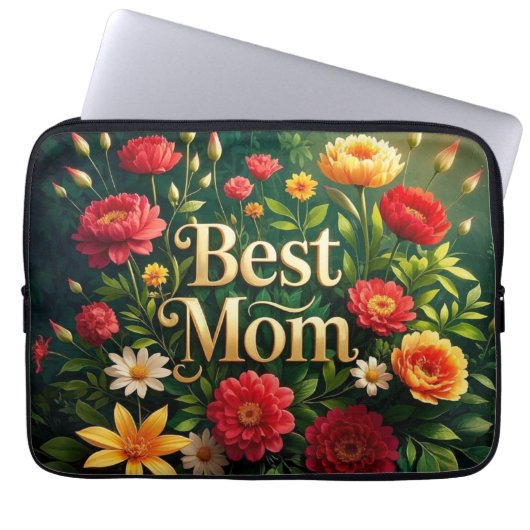 Glam Schöne Blume für den Muttertag Laptopschutzhülle (Vorderseite)