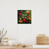 Glam Schöne Blume für den Muttertag Poster (Küche)