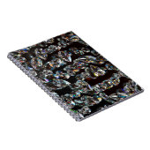 Glam Schwarz-weiß Diamond Kristallsteine drucken Notizblock (Rechte Seite)