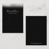 Glam Schwarz-weiß Earring Juwelier Display Visitenkarte (Vorne/Hinten)