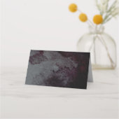 Glam Schwarze Imitate Gold Glitzer Platzkarten (Rückseite)