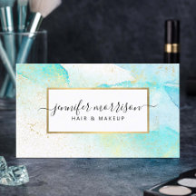 Glam Script Aqua Blue Aqua Imitate Gold Staub