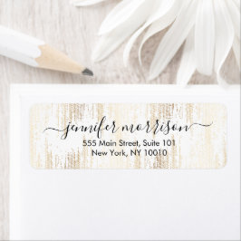 Glam Script Gold Confetti Rain