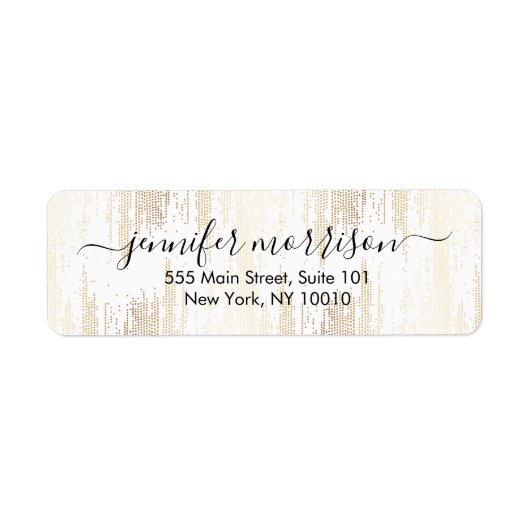 Glam Script Gold Confetti Rain (Vorne)