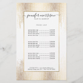 Glam Script Gold Confetti Rain Flyer