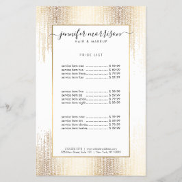 Glam Script Gold Confetti Rain Flyer