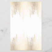 Glam Script Gold Confetti Rain Flyer (Hinten)