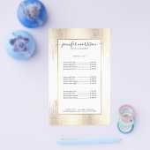 Glam Script Gold Confetti Rain Flyer (Einzeln)