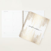 Glam Script Gold Confetti Rain Planer (Anzeige)