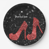 Glam Shoes High Heels für jeden Anlaß Pappteller (Vorderseite)