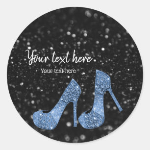 Glam Shoes High Heels für jeden Anlaß Runder Aufkleber