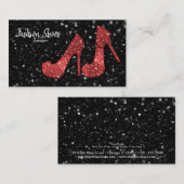 Glam Shoes High Heels Visitenkarte (Vorne/Hinten)