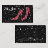 Glam Shoes High Heels Visitenkarte (Vorne/Hinten)