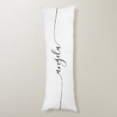 Glam Signature Name Seitenschläferkissen (Vorderseite Vertikal)