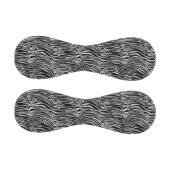 Glam Silber Schwarz Zebra Print Baseball (Paneele)