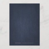 Glam Silberkunst Deko Jahrgang Hochzeit Detail Kar Begleitkarte (Rückseite)