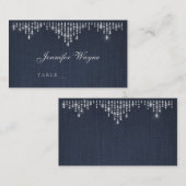 Glam Silberkunst Deko Jahrgang Hochzeit Platzkarte (Vorne/Hinten)