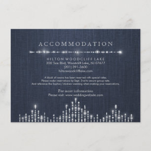 Glam silberne Kunst Deko Vintage Hochzeitsunterkun Begleitkarte