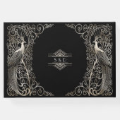 Glam Silver Art Deco Gästebuch (Rückseite)