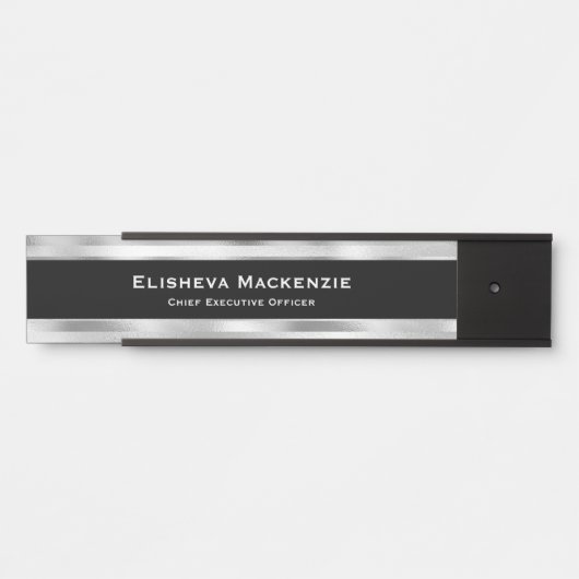 Glam Silver Beruflich Office Türsignaturen Türschild (Vorderseite )