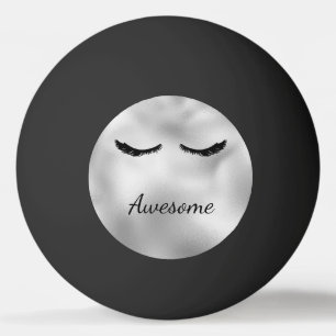 Glam Silver Black Eyelashes Phantastisch Personali Tischtennisball