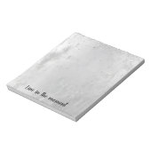 Glam Silver Confetti Notizblock (Rotiert)