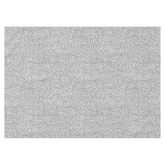 Glam Silver Glitzer Glitz Tischdecke (Vorderseite (Horizontal))