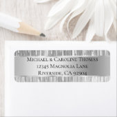 Glam Silver Glitzy Stripes Wedding (Insitu)