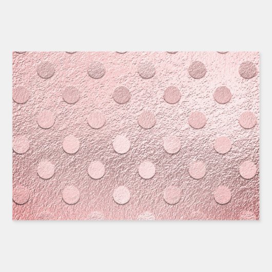 Glam Silver Pink Gold Metallic Glitzer Sparkle Geschenkpapier Set (Vorderseite)