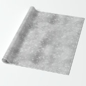 Glam Silver Sparkle Geschenkpapier (Ungerollt)