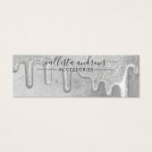 Glam Silver Thick Glitzer Tropfen erhalten Anzeige (Vorderseite)