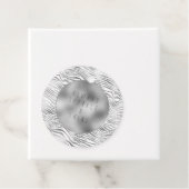 Glam Silver Zebra Print Geschenkanhänger (Beispiel)