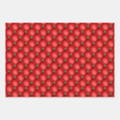 Glam Smaragdgrün-Rot-Muster-Sortiment Geschenkpapier Set (Vorderseite)