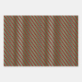Glam Smaragdgrün-Rot-Muster-Sortiment Geschenkpapier Set (Vorderseite 3)
