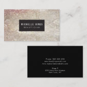 Glam Snake Skin Print Stylist Salon Business Cards Visitenkarte (Vorne/Hinten)