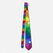 Glam Sparkle Colorful Rainbow Sequins Krawatte (Rückseite)