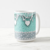Glam Sparkle Grunge Kaffeetasse (VorderseiteRechts)