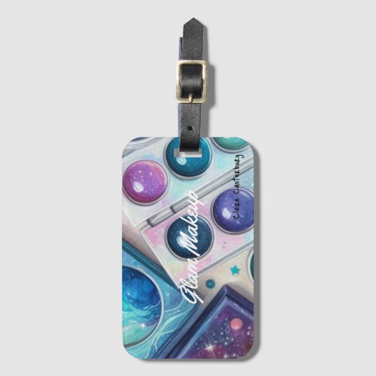 Glam Sparkle Makeup Palette Gepäckanhänger (Vorderseite Vertikal)